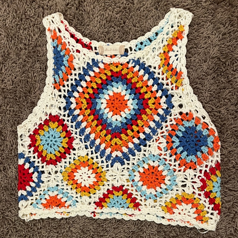 colorful knitted top